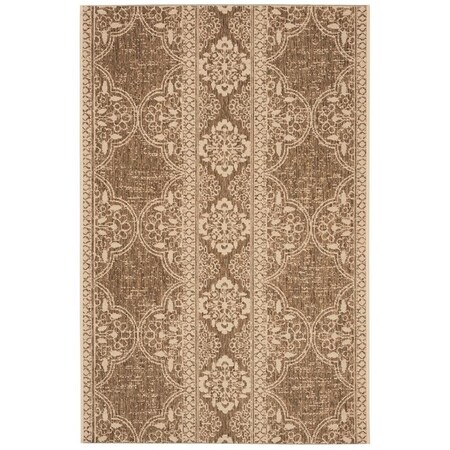 Safavieh 5 ft. 3 in. x 7 ft. 6 in. Beach House Bohemian Rectangle Indoor & Outdoor Area Rugs Cream & Beige BHS174A-5